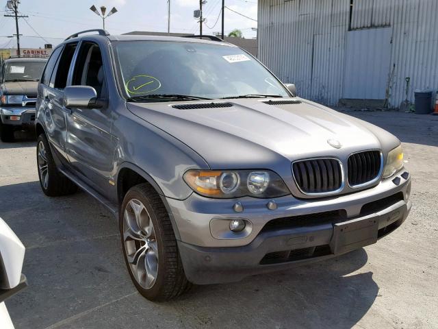 5UXFA13585LY11229 - 2005 BMW X5 3.0I GRAY photo 1