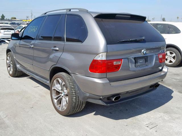 5UXFA13585LY11229 - 2005 BMW X5 3.0I GRAY photo 3