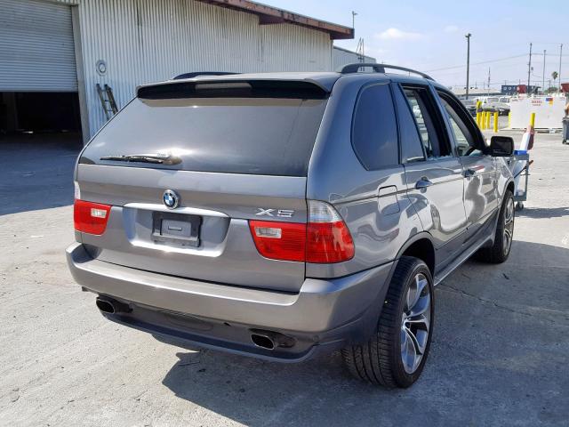 5UXFA13585LY11229 - 2005 BMW X5 3.0I GRAY photo 4