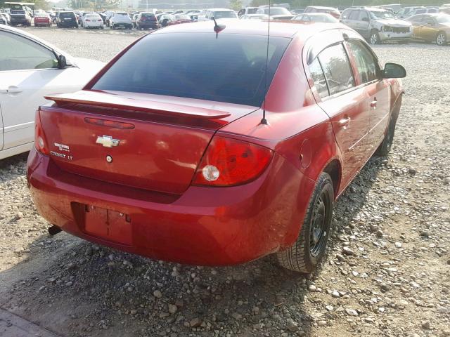 1G1AD5F5XA7218215 - 2010 CHEVROLET COBALT 1LT RED photo 4