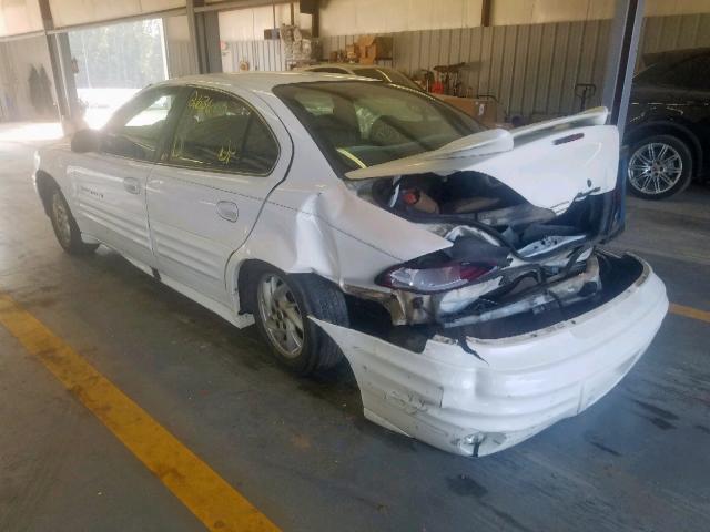 1G2NF52E41M667436 - 2001 PONTIAC GRAND AM S WHITE photo 3
