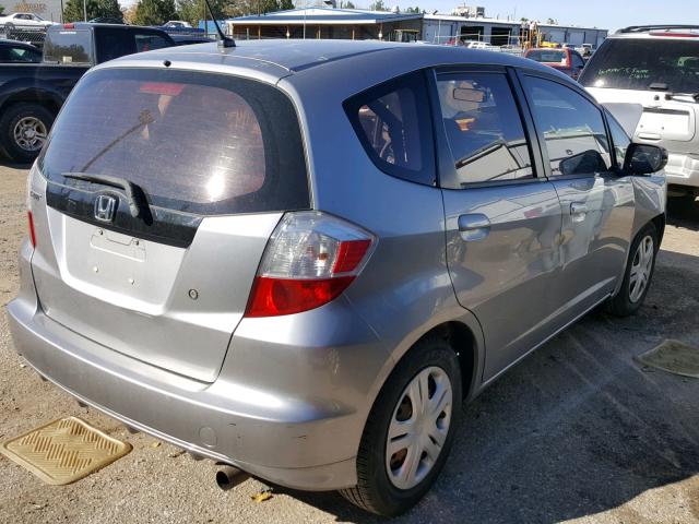 JHMGE8H24AC019184 - 2010 HONDA FIT SILVER photo 4