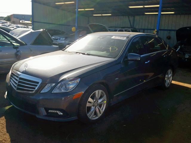 WDDHF2EB5BA338441 - 2011 MERCEDES-BENZ E 350 BLUE BLUE photo 2