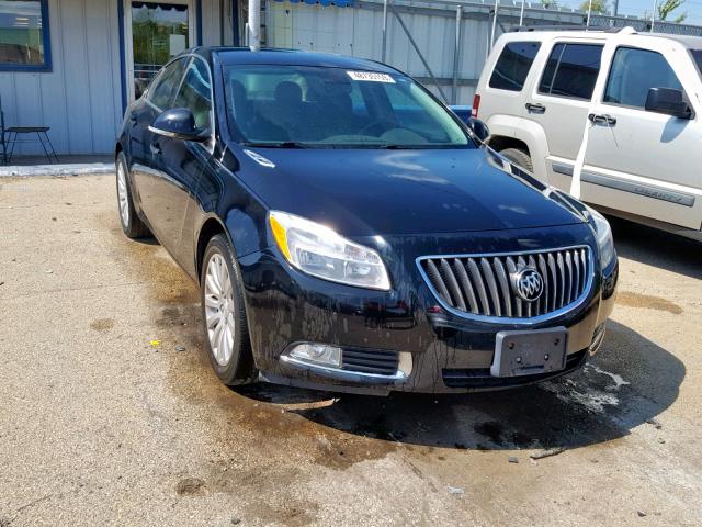 2G4GS5EV3D9121672 - 2013 BUICK REGAL PREM BLACK photo 1