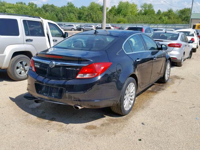 2G4GS5EV3D9121672 - 2013 BUICK REGAL PREM BLACK photo 4