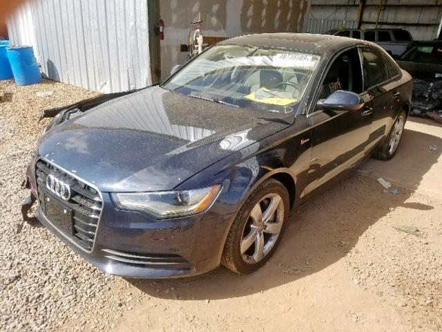 WAUBGAFC1CN006907 - 2012 AUDI A6 GRAY photo 2