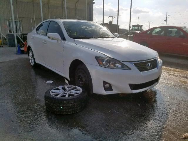 JTHCF5C26B5045924 - 2011 LEXUS IS 250 WHITE photo 1