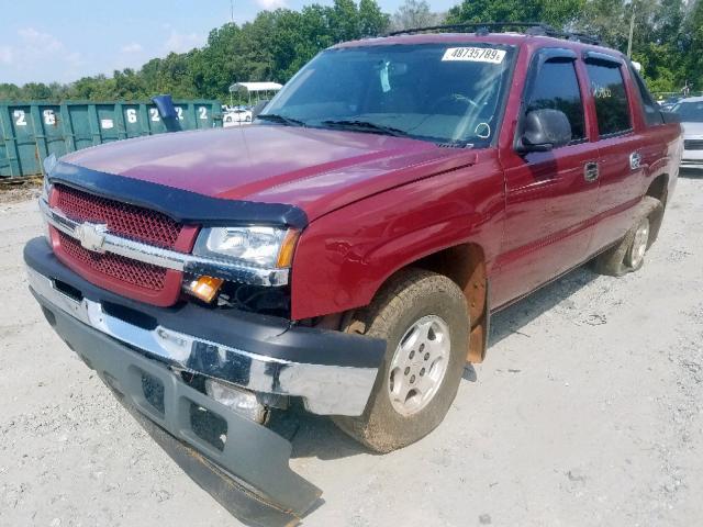 3GNEC12Z75G188931 - 2005 CHEVROLET AVALANCHE RED photo 2