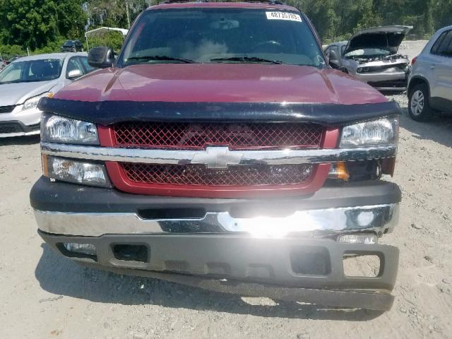 3GNEC12Z75G188931 - 2005 CHEVROLET AVALANCHE RED photo 9