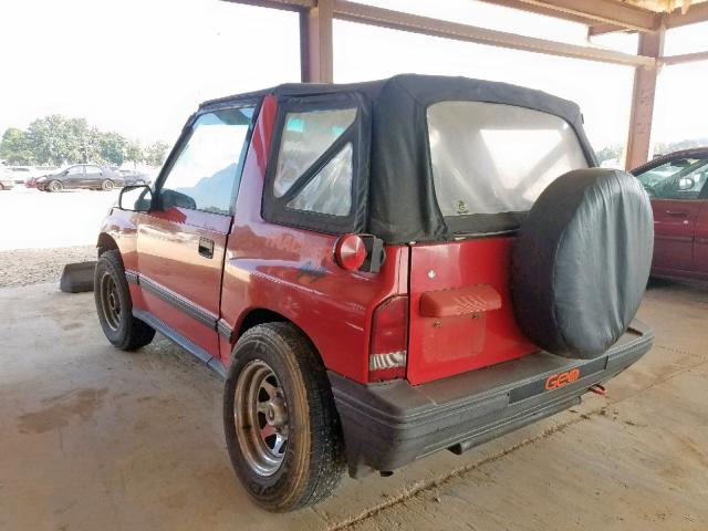 2CNBJ18U5M6926678 - 1991 GEO TRACKER RED photo 3