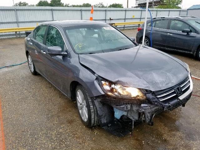 1HGCR2F84DA134006 - 2013 HONDA ACCORD EXL GRAY photo 1