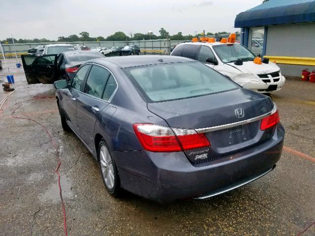 1HGCR2F84DA134006 - 2013 HONDA ACCORD EXL GRAY photo 3