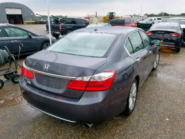 1HGCR2F84DA134006 - 2013 HONDA ACCORD EXL GRAY photo 4