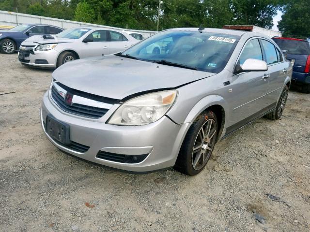 1G8ZV577X8F152069 - 2008 SATURN AURA XR SILVER photo 2