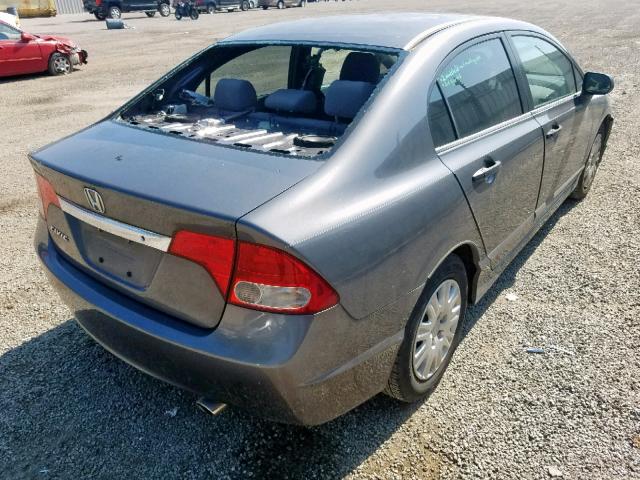 2HGFA1F36AH564832 - 2010 HONDA CIVIC VP GRAY photo 4