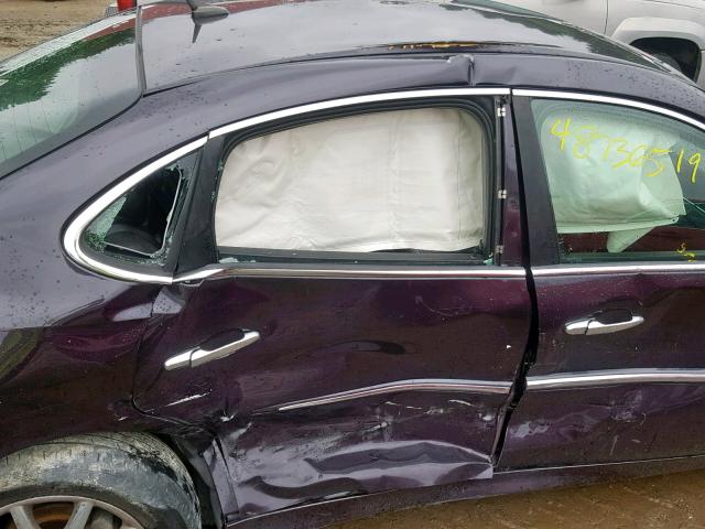 2G4WD582971221446 - 2007 BUICK LACROSSE C MAROON photo 9