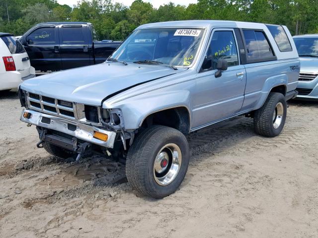 JT4RN62D5K0245584 - 1989 TOYOTA 4RUNNER RN BLUE photo 2