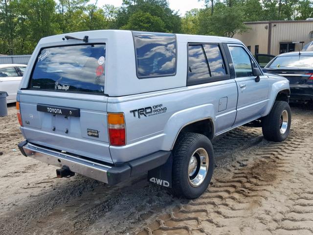 JT4RN62D5K0245584 - 1989 TOYOTA 4RUNNER RN BLUE photo 4