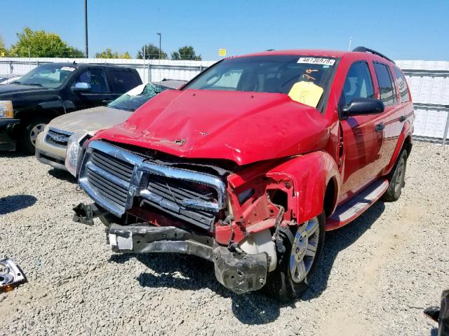 1D4HB38N84F169493 - 2004 DODGE DURANGO ST RED photo 2