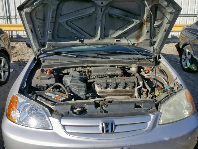 2HGES16221H592286 - 2001 HONDA CIVIC DX SILVER photo 7