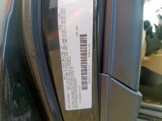 4S4WX83D774411705 - 2007 SUBARU B9 TRIBECA BLACK photo 10