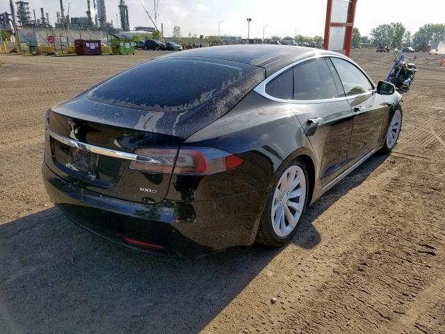 5YJSA1E24HF185270 - 2017 TESLA MODEL S BLACK photo 4