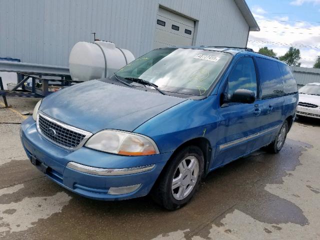 2FMZA52453BB05441 - 2003 FORD WINDSTAR S BLUE photo 2