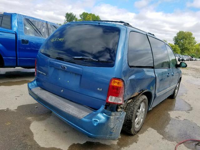 2FMZA52453BB05441 - 2003 FORD WINDSTAR S BLUE photo 4