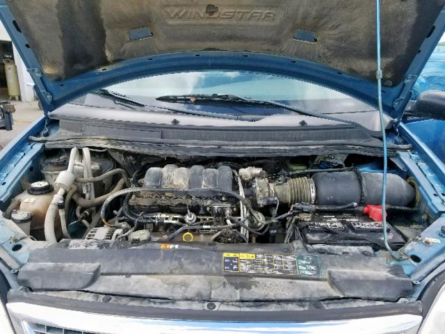 2FMZA52453BB05441 - 2003 FORD WINDSTAR S BLUE photo 7