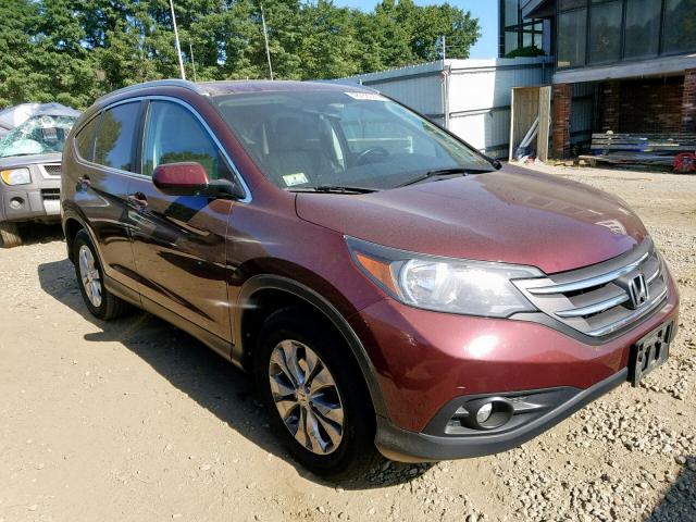 5J6RM4H70EL002593 - 2014 HONDA CR-V EXL RED photo 1