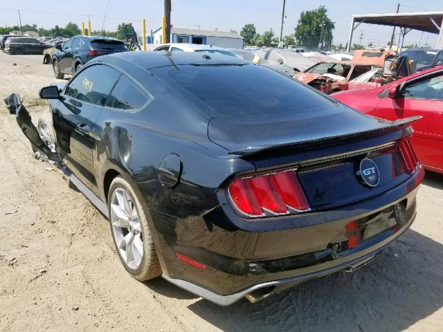 1FA6P8CF5F5382130 - 2015 FORD MUSTANG GT BLACK photo 3