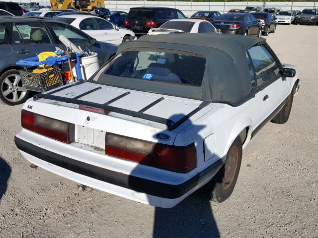 1FABP44A5KF276856 - 1989 FORD MUSTANG LX WHITE photo 4