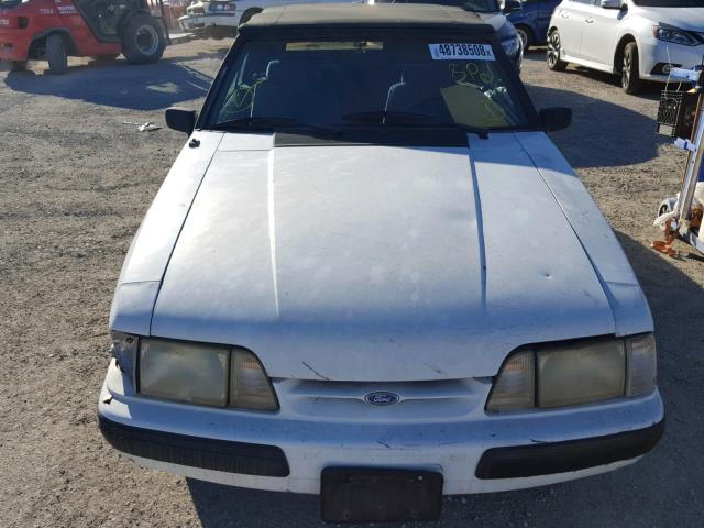 1FABP44A5KF276856 - 1989 FORD MUSTANG LX WHITE photo 9