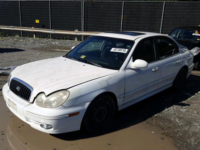 KMHWF25S82A656907 - 2002 HYUNDAI SONATA GL WHITE photo 2