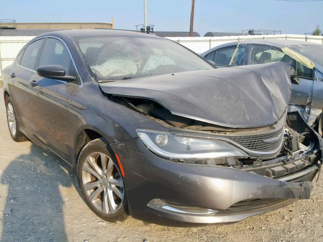 1C3CCCAB3FN595965 - 2015 CHRYSLER 200 LIMITE SILVER photo 1