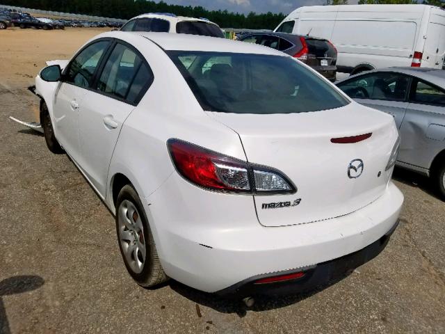 JM1BL1UF3B1411345 - 2011 MAZDA 3 I WHITE photo 3