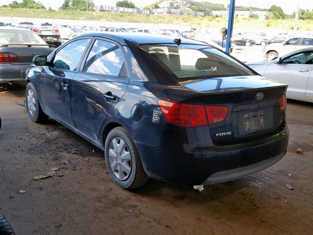 KNAFU4A2XC5501830 - 2012 KIA FORTE EX BLACK photo 3