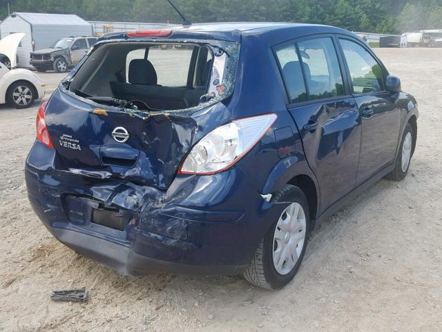 3N1BC1CP3CK229268 - 2012 NISSAN VERSA S BLUE photo 4