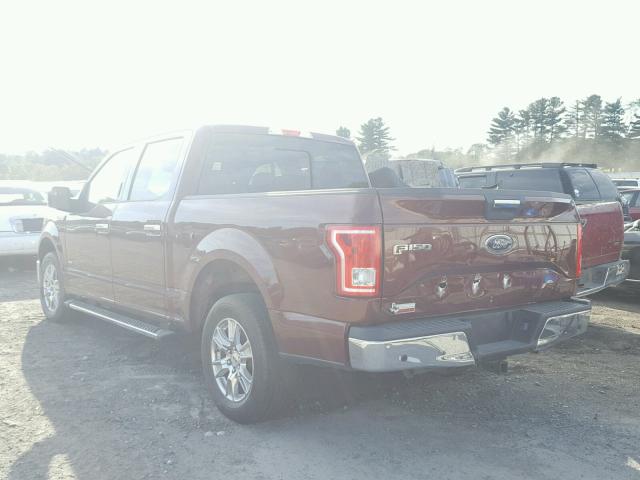 1FTEW1CP8FKE83219 - 2015 FORD F150 SUPER BROWN photo 3