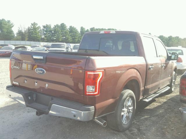 1FTEW1CP8FKE83219 - 2015 FORD F150 SUPER BROWN photo 4