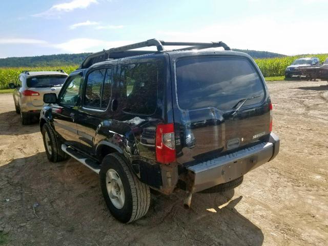 5N1ED28Y72C526591 - 2002 NISSAN XTERRA XE BLACK photo 3