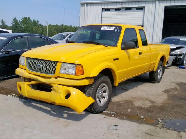 1FTYR14U22TA06461 - 2002 FORD RANGER SUP YELLOW photo 2