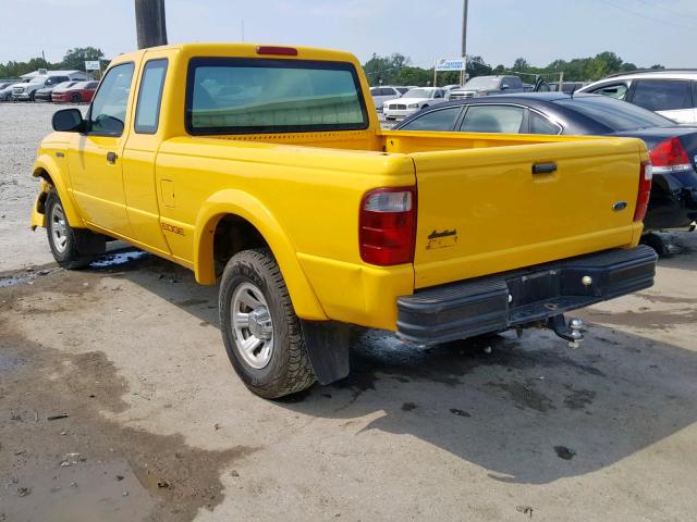 1FTYR14U22TA06461 - 2002 FORD RANGER SUP YELLOW photo 3