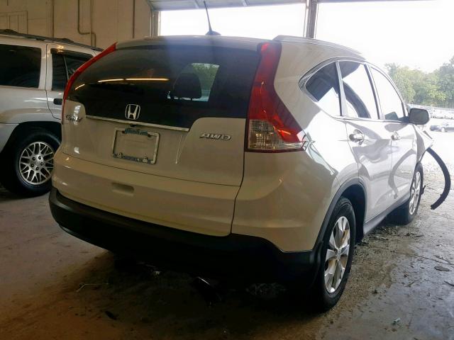 5J6RM4H76EL001562 - 2014 HONDA CR-V EXL WHITE photo 4