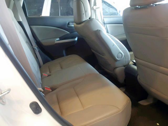 5J6RM4H76EL001562 - 2014 HONDA CR-V EXL WHITE photo 6