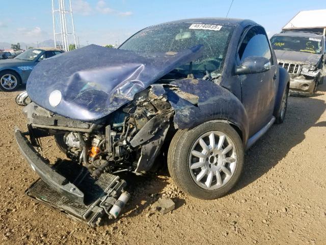 3VWCK31C24M415919 - 2004 VOLKSWAGEN NEW BEETLE 蓝色 照片 2