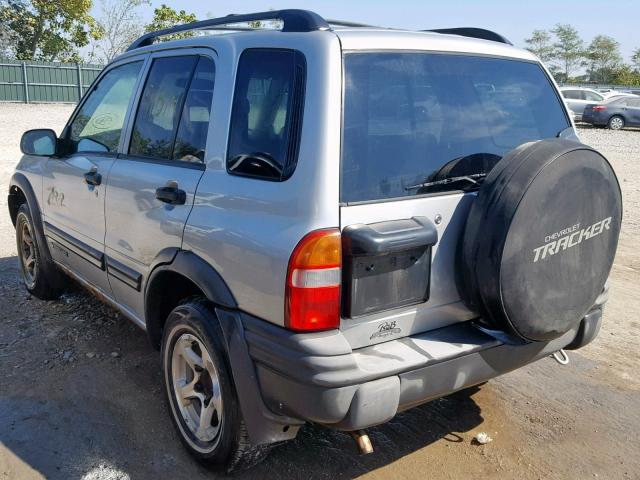 2CNBJ734136932972 - 2003 CHEVROLET TRACKER ZR SILVER photo 3