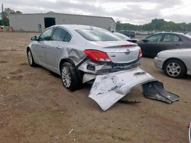 2G4GS5EKXC9164698 - 2012 BUICK REGAL PREM SILVER photo 3