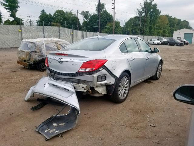 2G4GS5EKXC9164698 - 2012 BUICK REGAL PREM SILVER photo 4