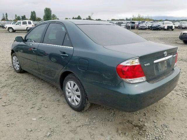 4T1BE32K05U080115 - 2005 TOYOTA CAMRY LE GREEN photo 3